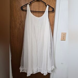 Lightweight White Sleeveless Dress